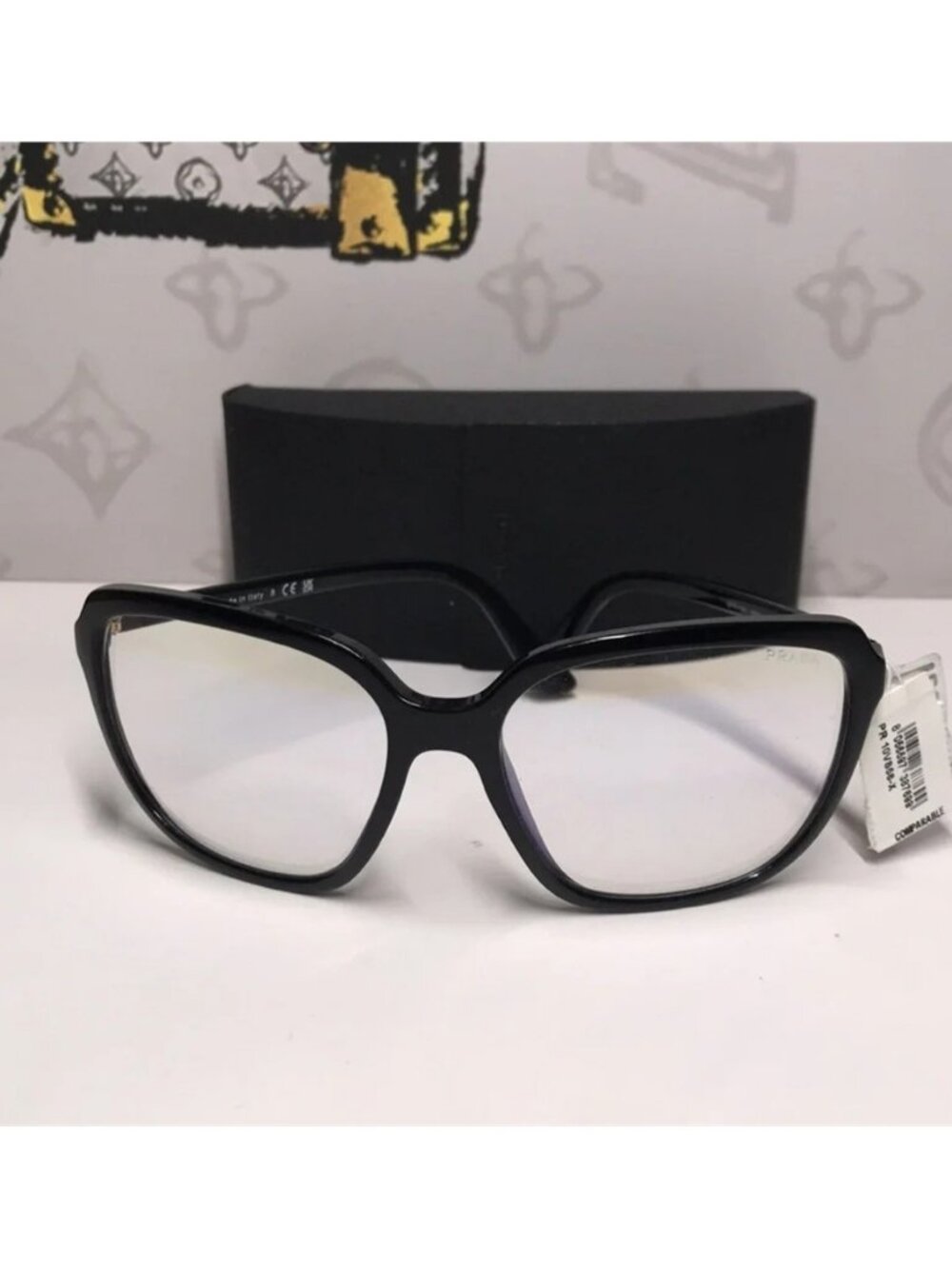 New Authentic Prada SPR 10V 1AB-09H Women’s Fashion Glasses – Black - Picture 13 of 14